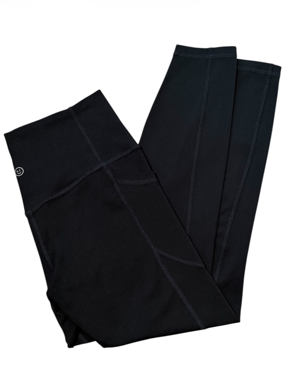 GILLY HICKS Recharge High Rise Leggings with Pockets in Black Size M Short